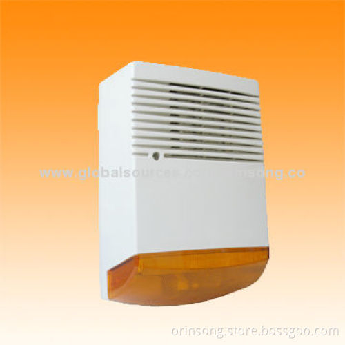 Outdoor Strobe Siren with Battery Backup Loud Alarm Sound
